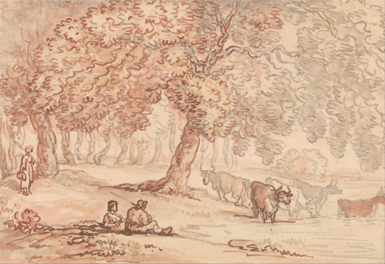 Richmond Park von Thomas Rowlandson