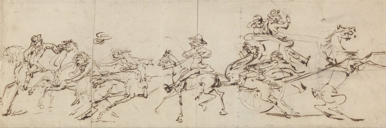 Reit- und Fahrunfälle von Thomas Rowlandson