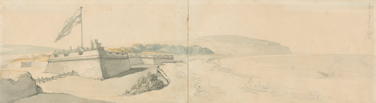 Sandown Fort von Thomas Rowlandson