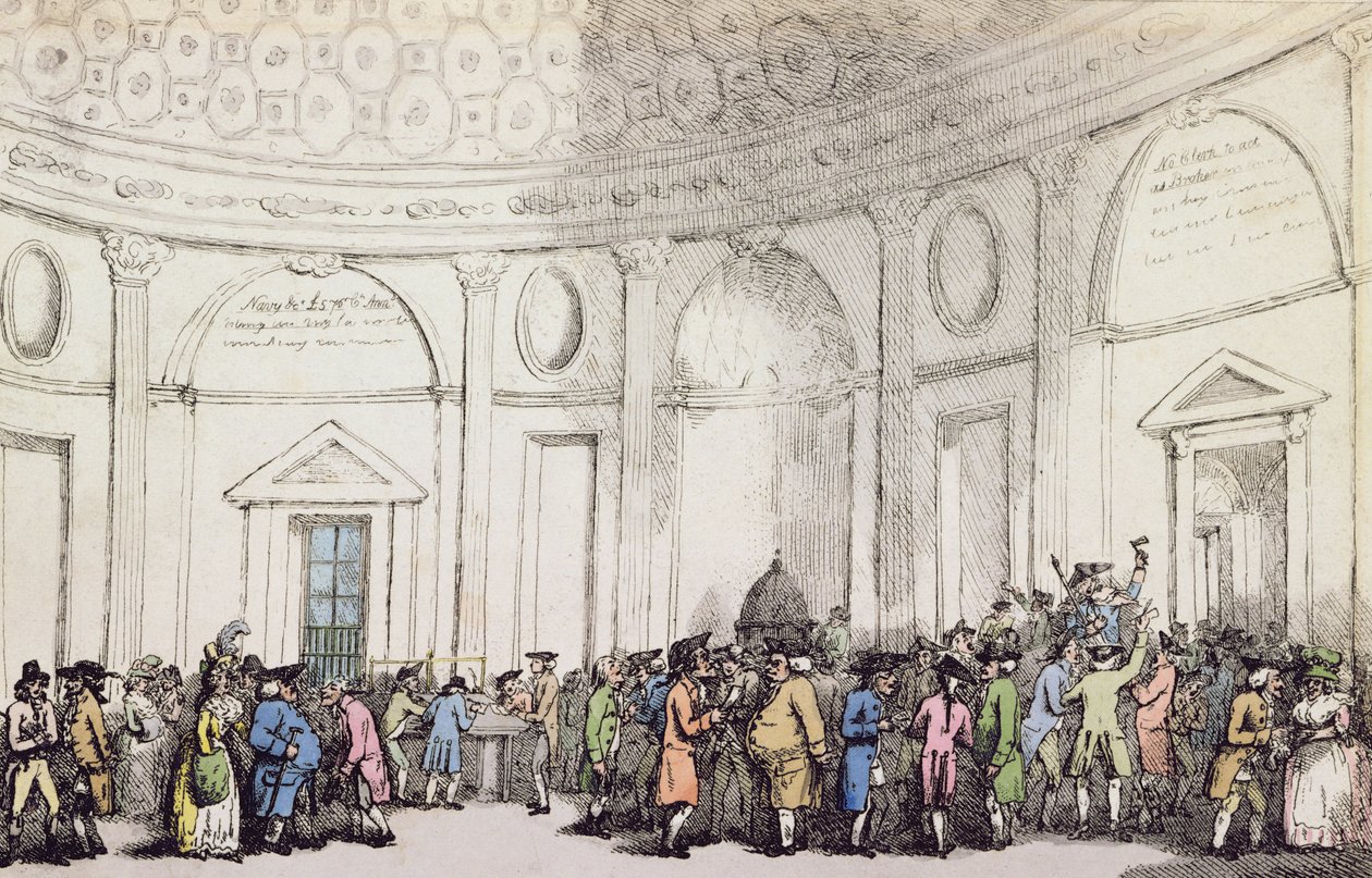Die Bank, 1792 von Thomas Rowlandson