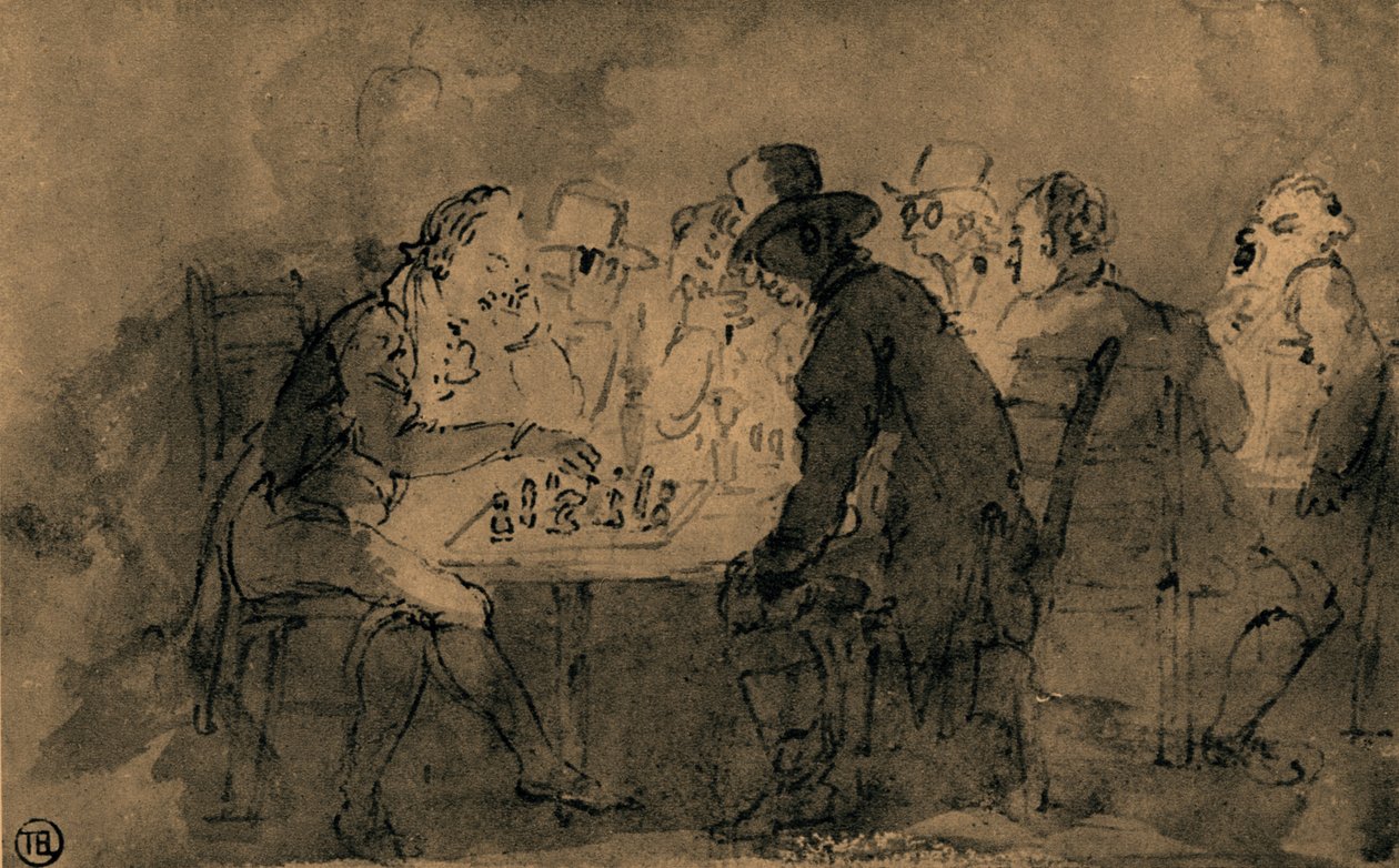 Die Schachspieler von Thomas Rowlandson