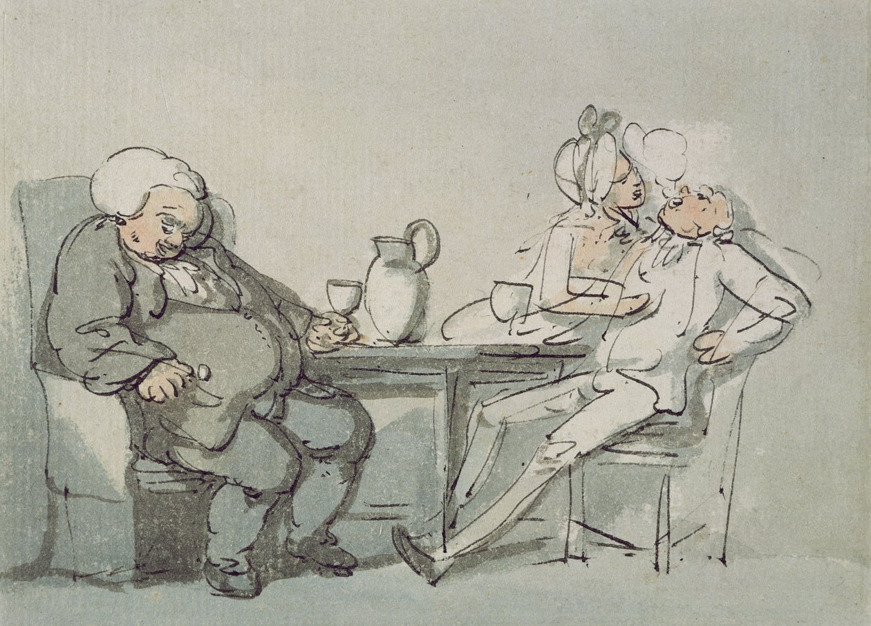 Der überwältigte Doktor von Thomas Rowlandson