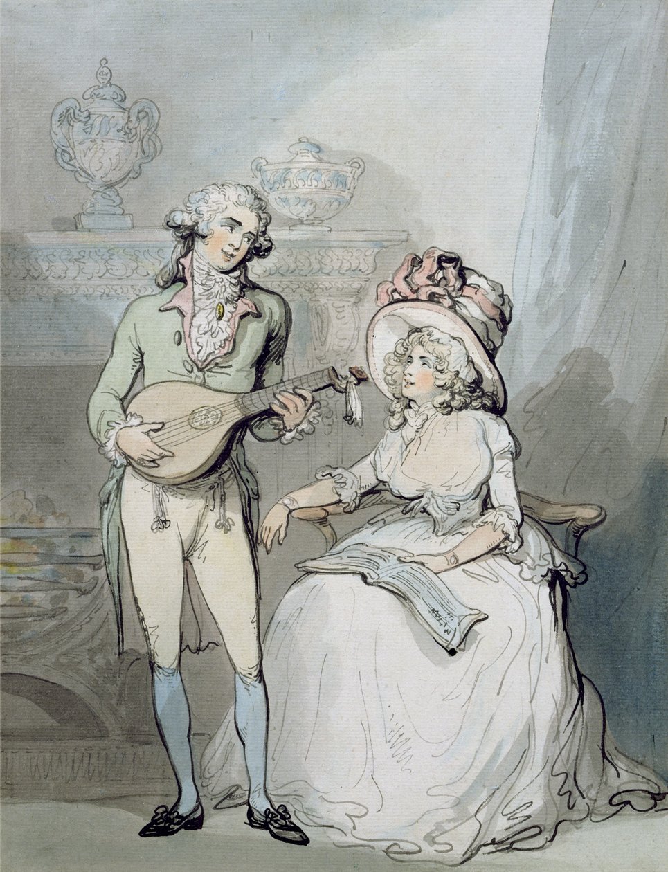 Das Duett von Thomas Rowlandson