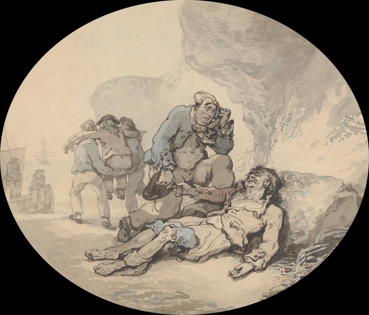 Der sterbende Seemann von Thomas Rowlandson