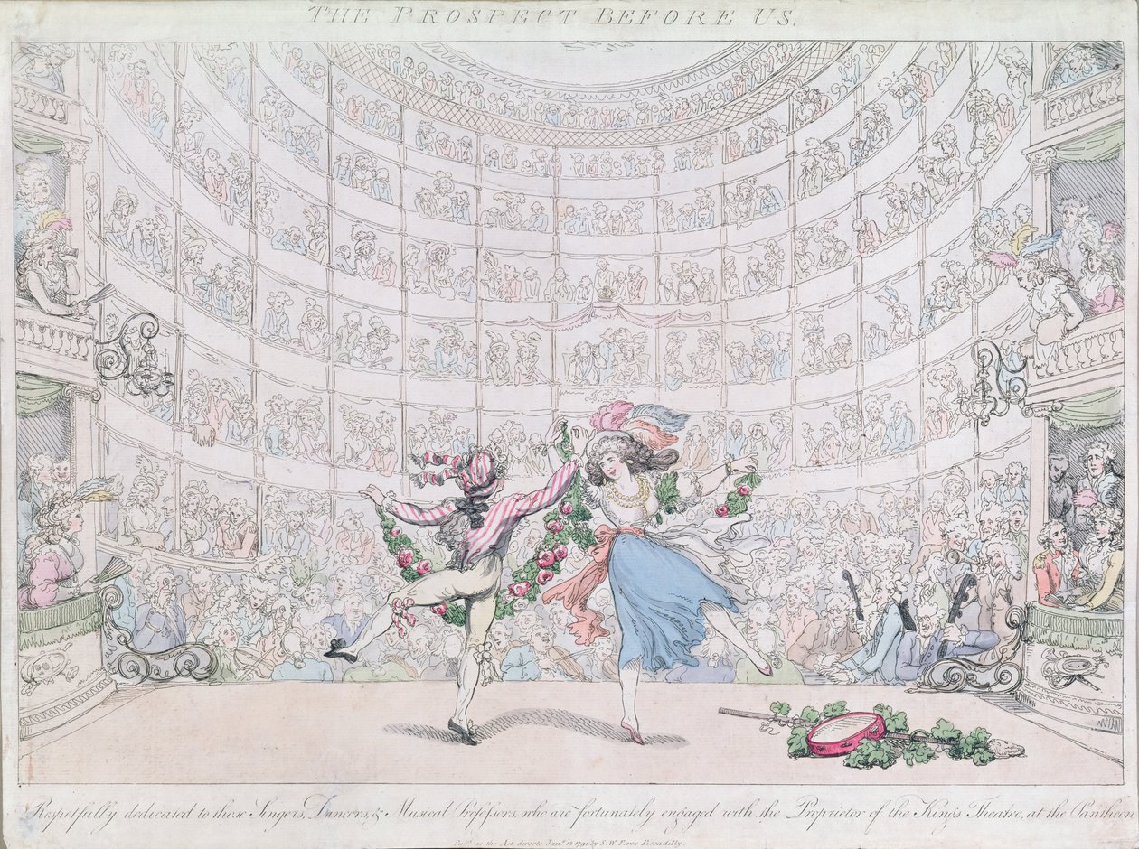 Das Pantheon, Oxford Street, veröffentlicht von S.W. Fores, 1791 von Thomas Rowlandson