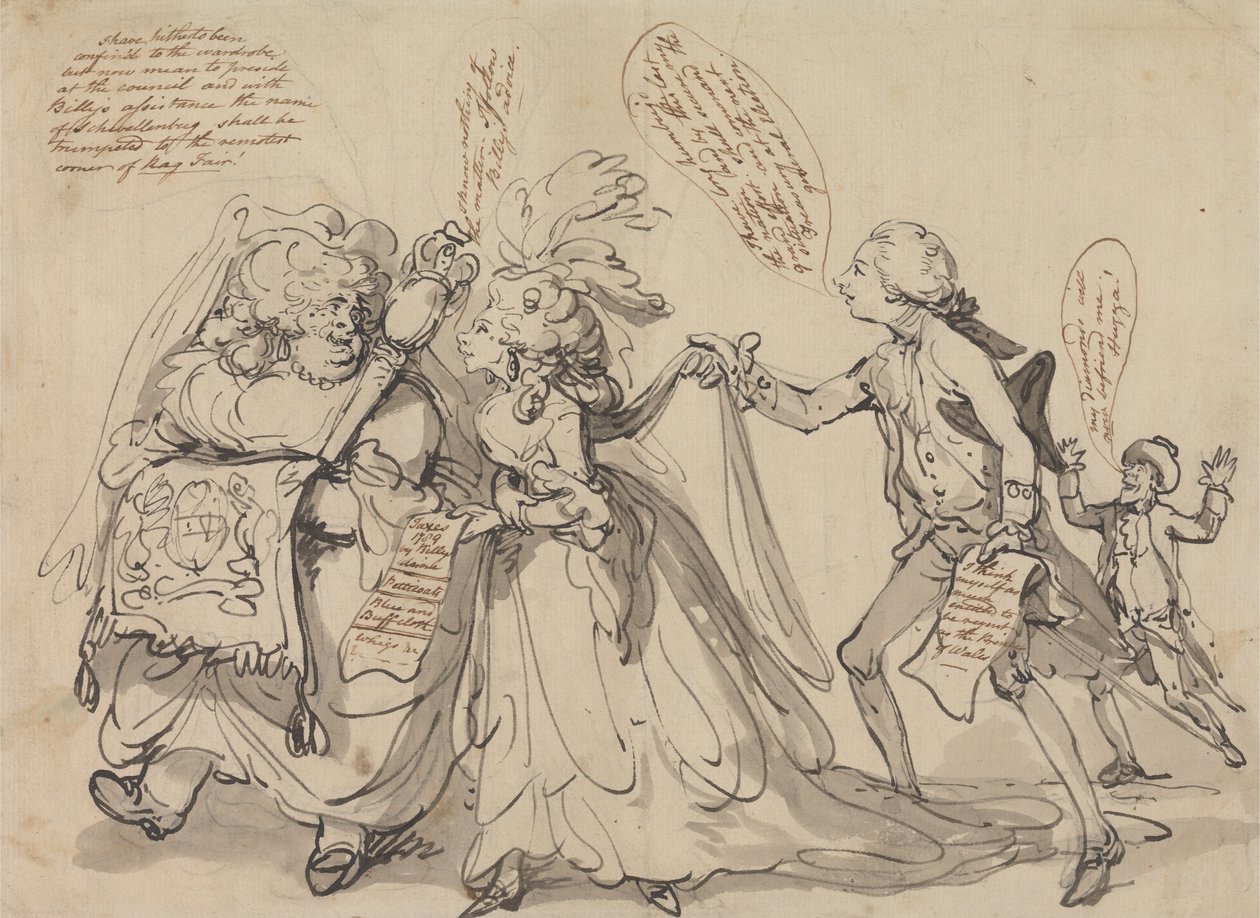 Die Aussicht vor uns von Thomas Rowlandson