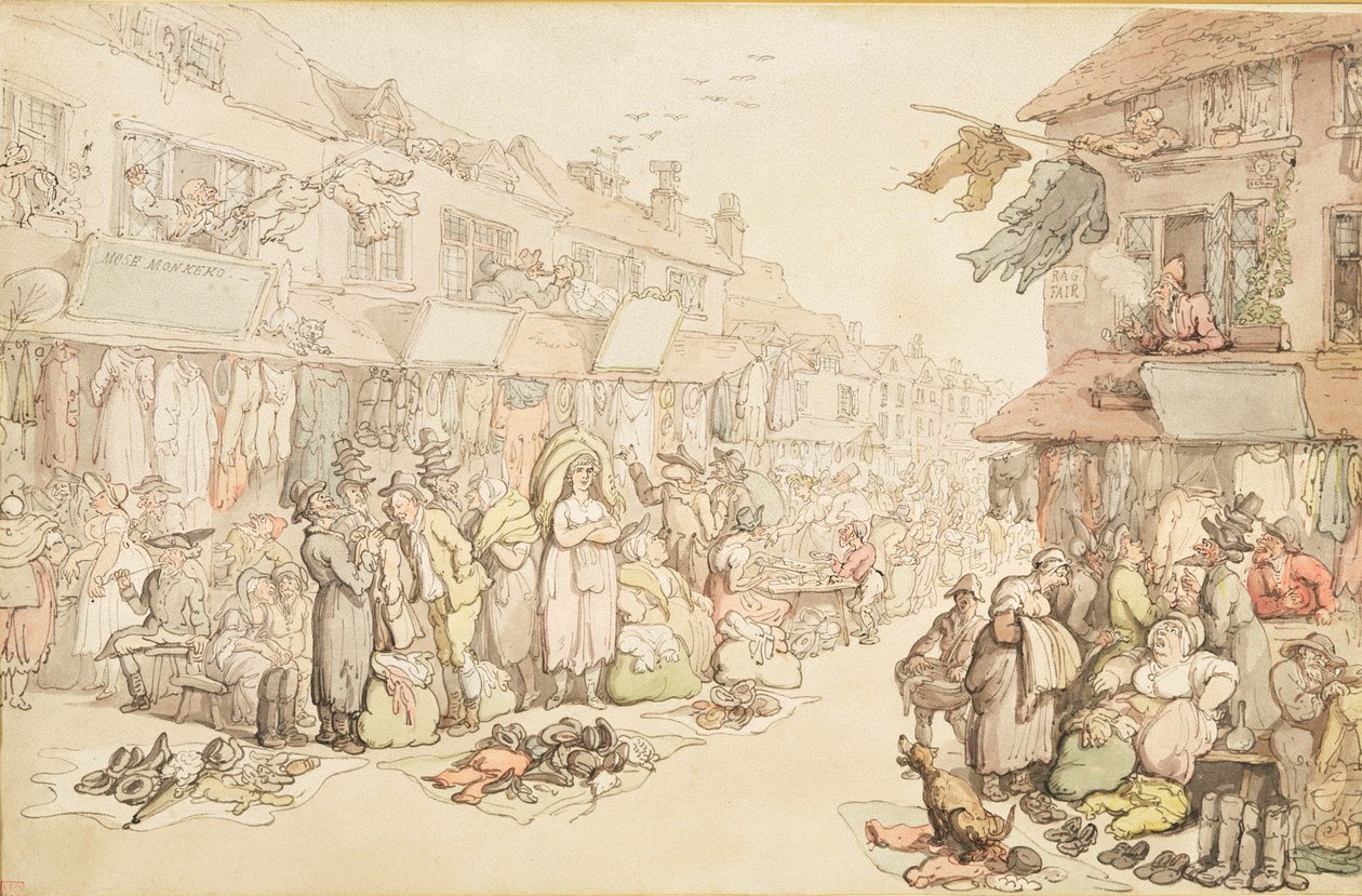Der Lumpenmarkt von Thomas Rowlandson