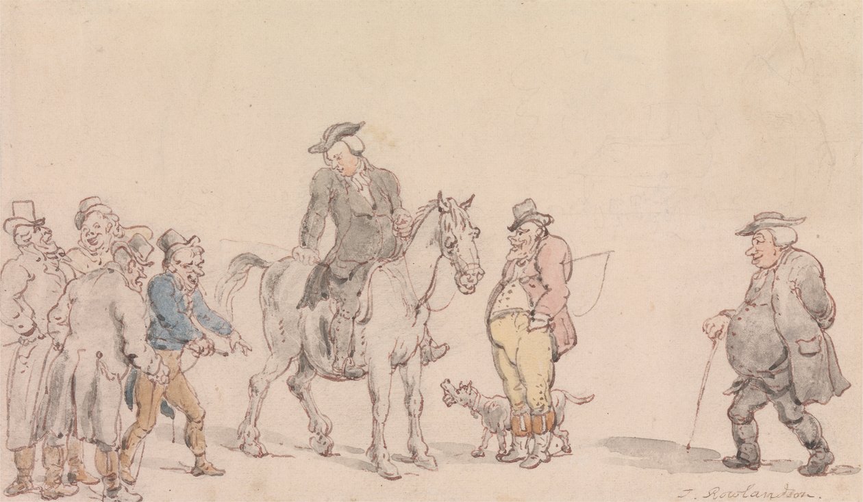 Der Vikar von Wakefield - Der Vikar verkauft sein Pferd von Thomas Rowlandson
