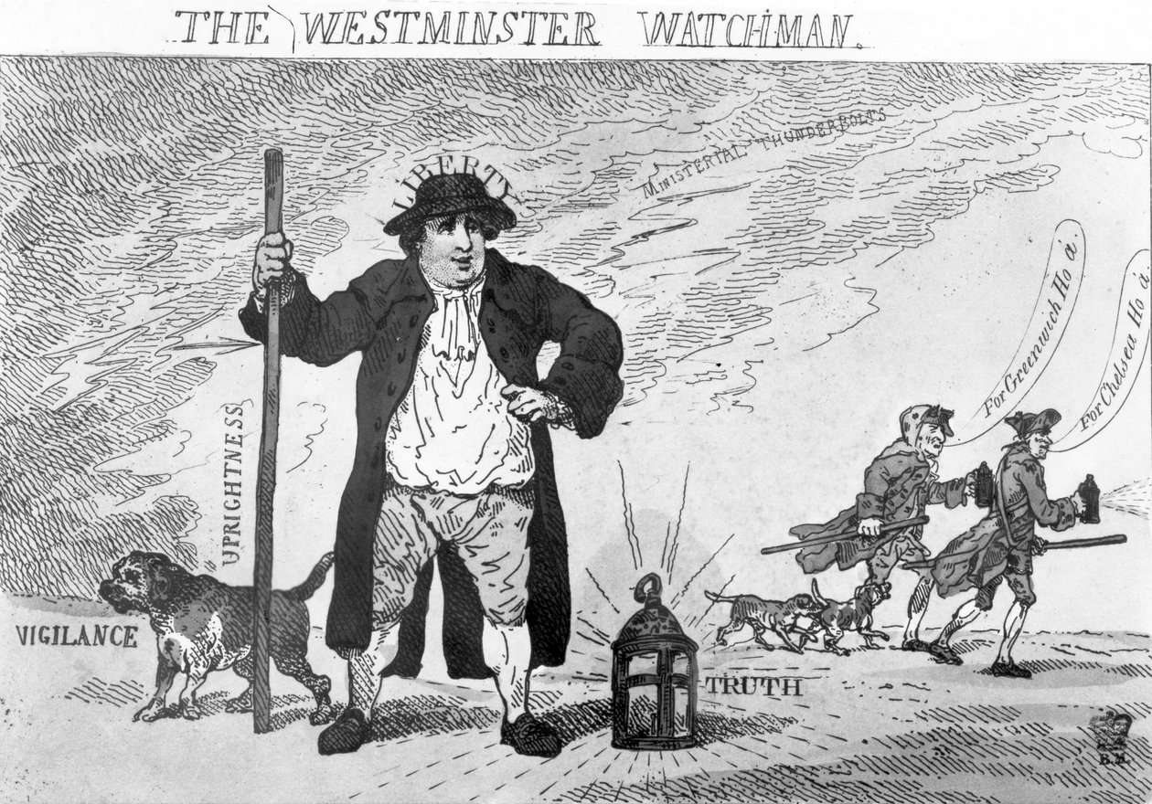 Der Westminster-Wächter von Thomas Rowlandson