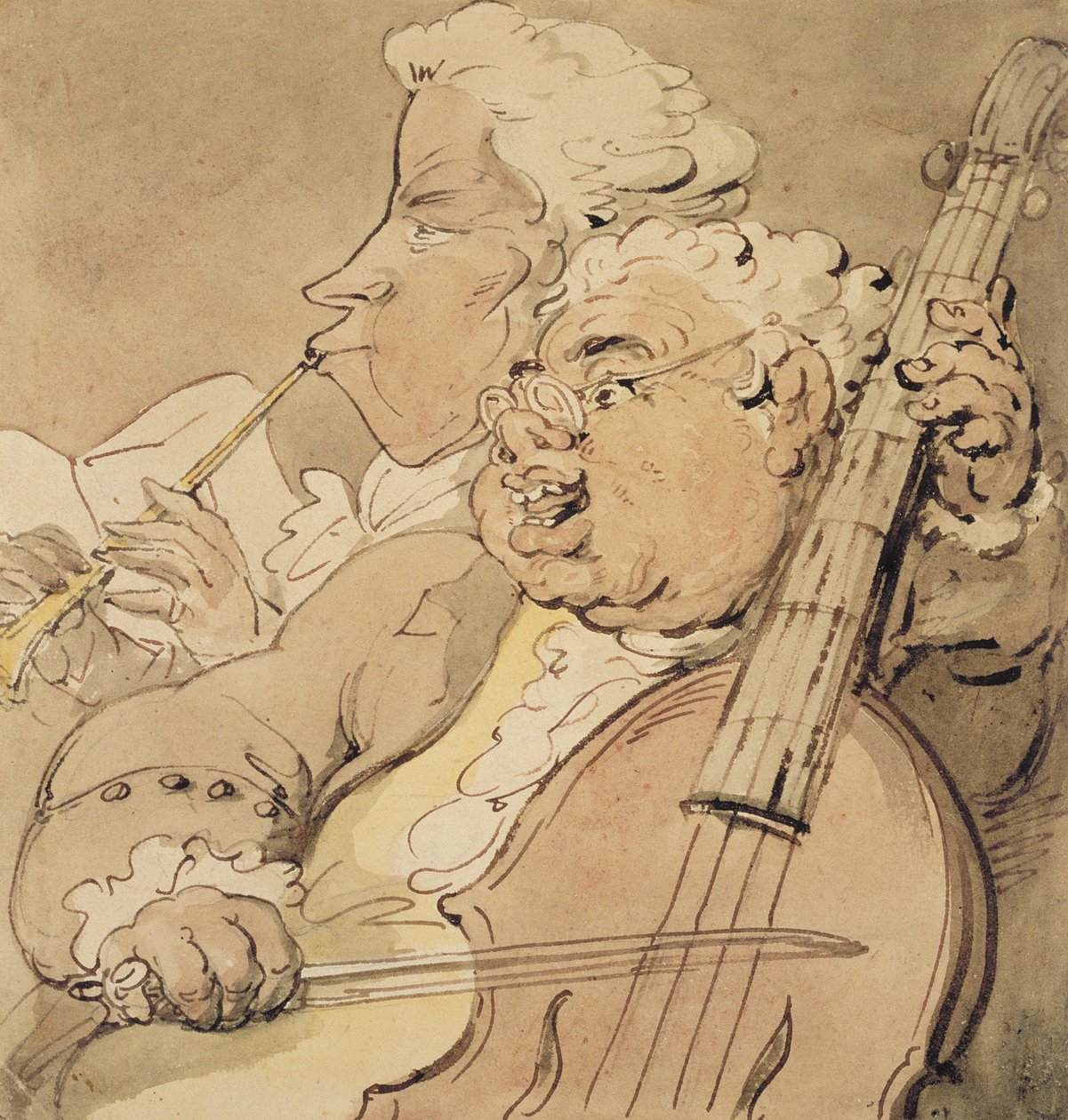 Zwei Musiker, ca. 1774 von Thomas Rowlandson