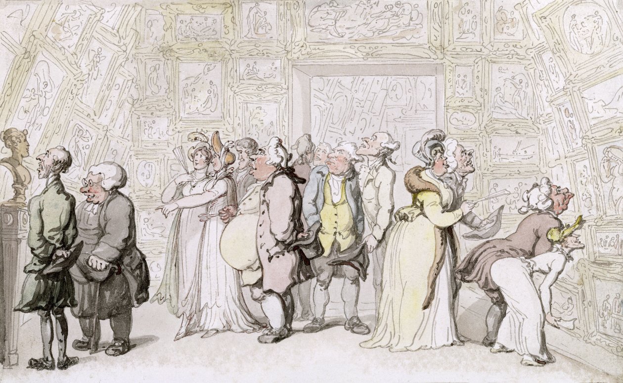 Besichtigung in der Royal Academy, ca.1815 von Thomas Rowlandson