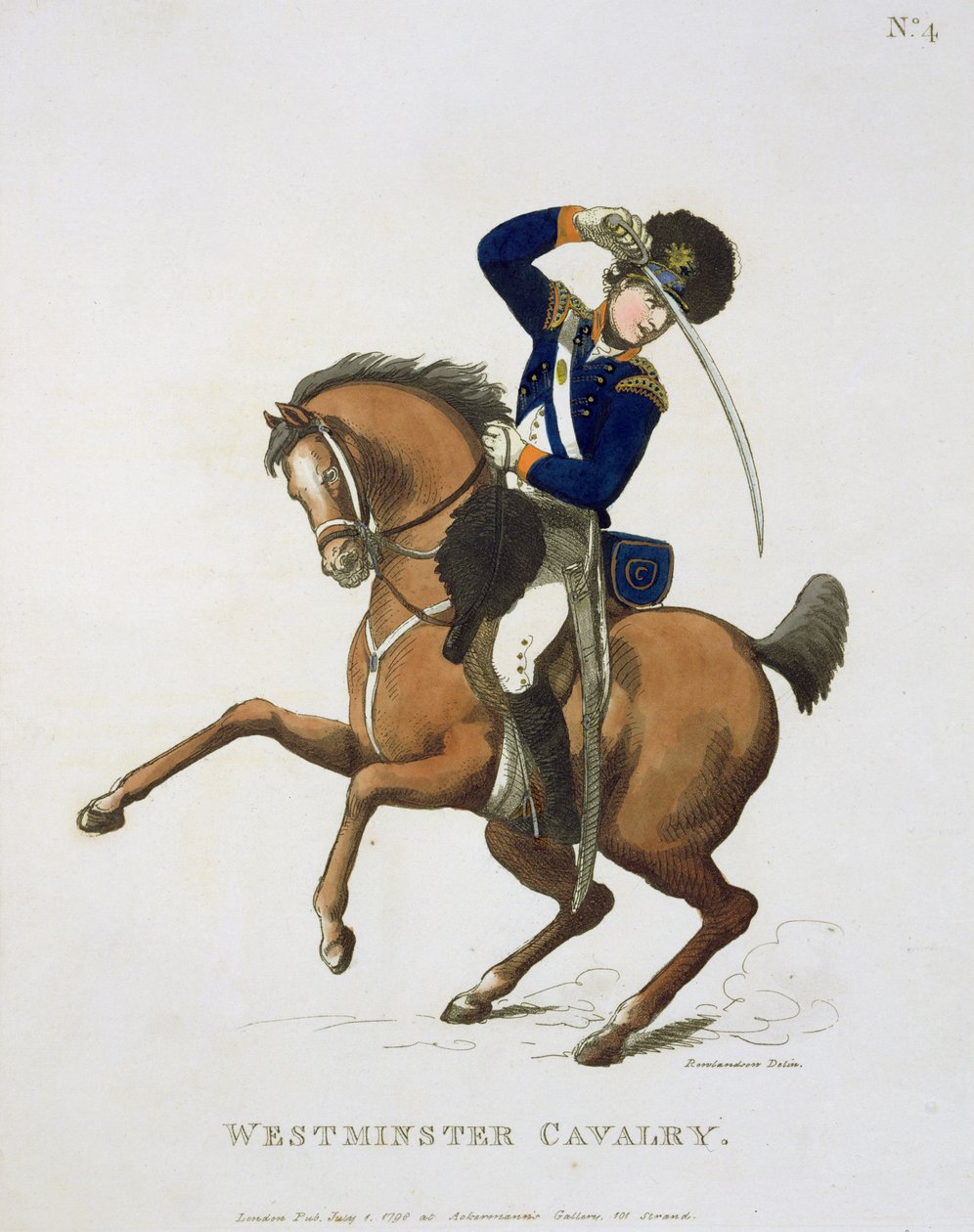Westminster Kavallerie Freiwilliger, Platte 4 aus 