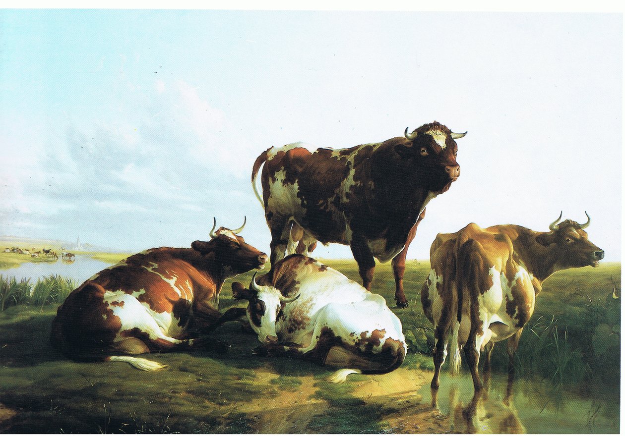 Auf einem Milchbauernhof von Thomas Sidney Cooper