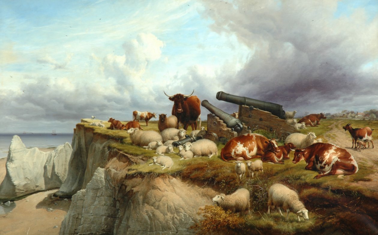 Frieden und Krieg, 1888 von Thomas Sidney Cooper