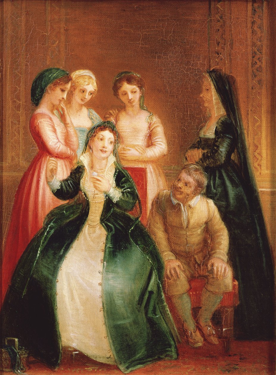 Sancho Panza und die Herzogin, spätes 18. oder frühes 19. Jahrhundert von Thomas Stothard