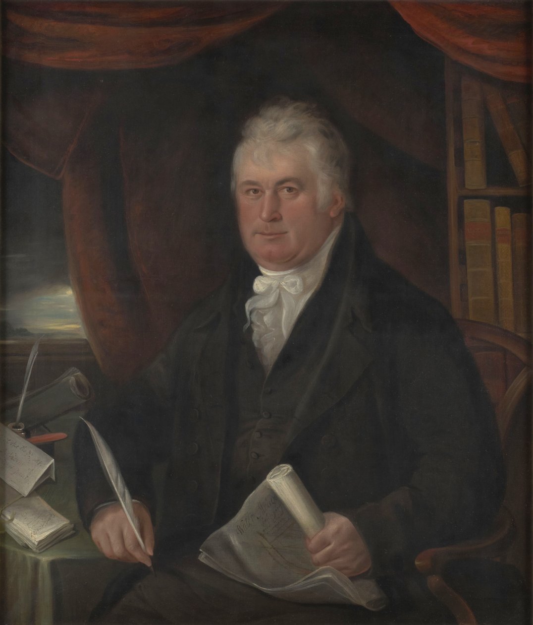 Porträt von Thomas Coke, 1. Earl of Leicester, britischer Politiker und Agronom (1754-1842) von Thomas Weaver