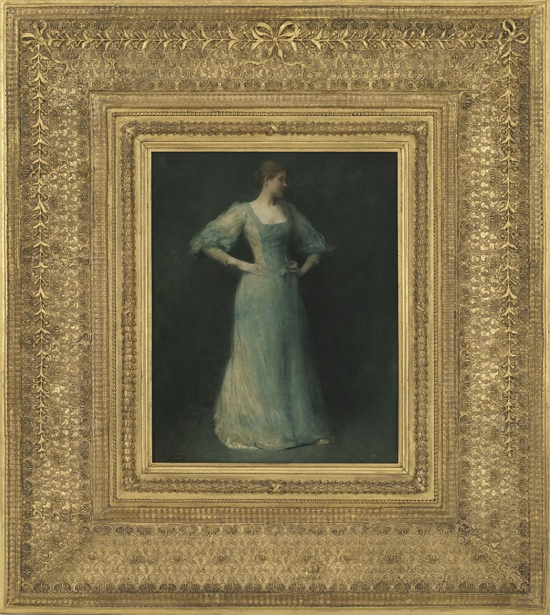 Das blaue Kleid, 1892 von Thomas Wilmer Dewing