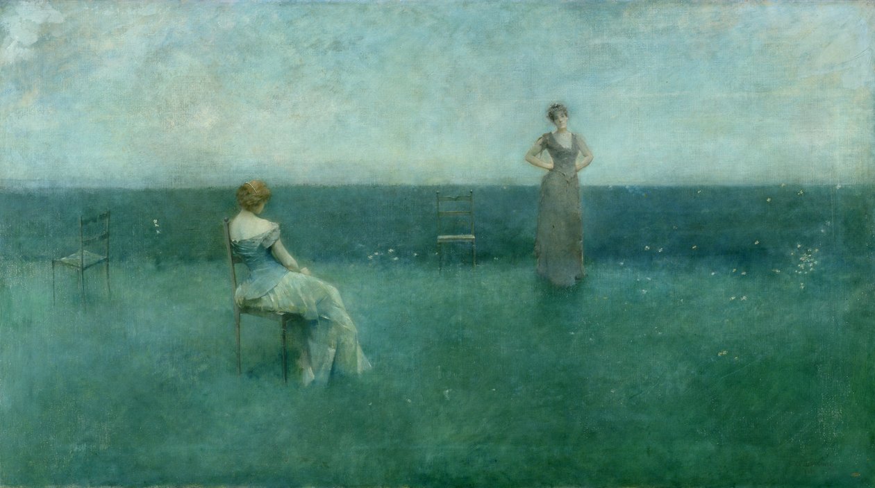Die Rezitation, 1891 von Thomas Wilmer Dewing