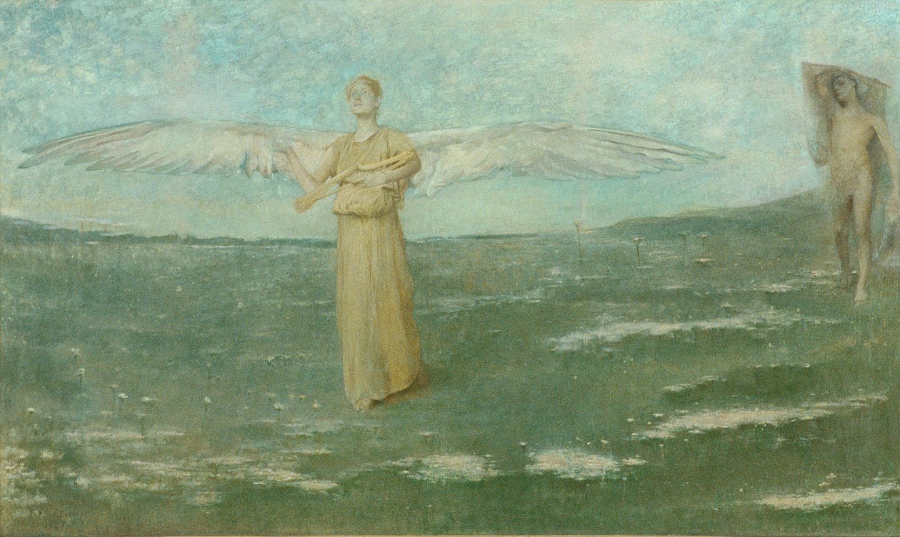 Tobias und der Engel, 1887 von Thomas Wilmer Dewing