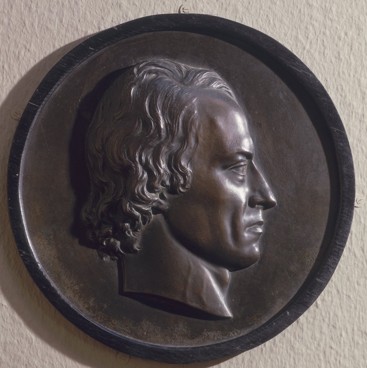 Porträtmedaillon von Alfred, Lord Tennyson (1809-92) von Thomas Woolner