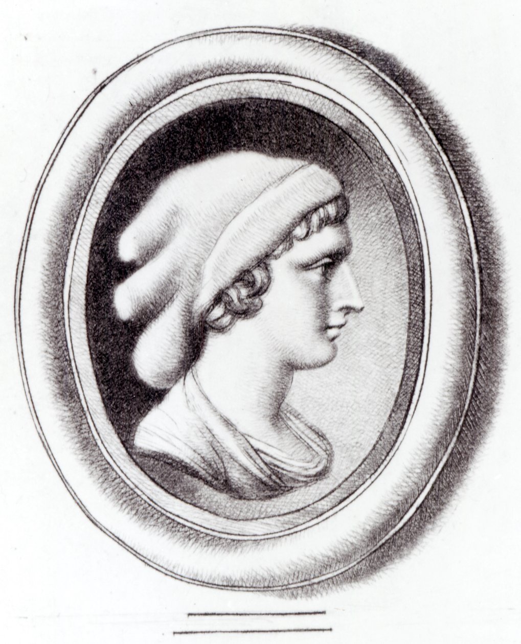 Porträt von Sappho von Thomas Worlidge