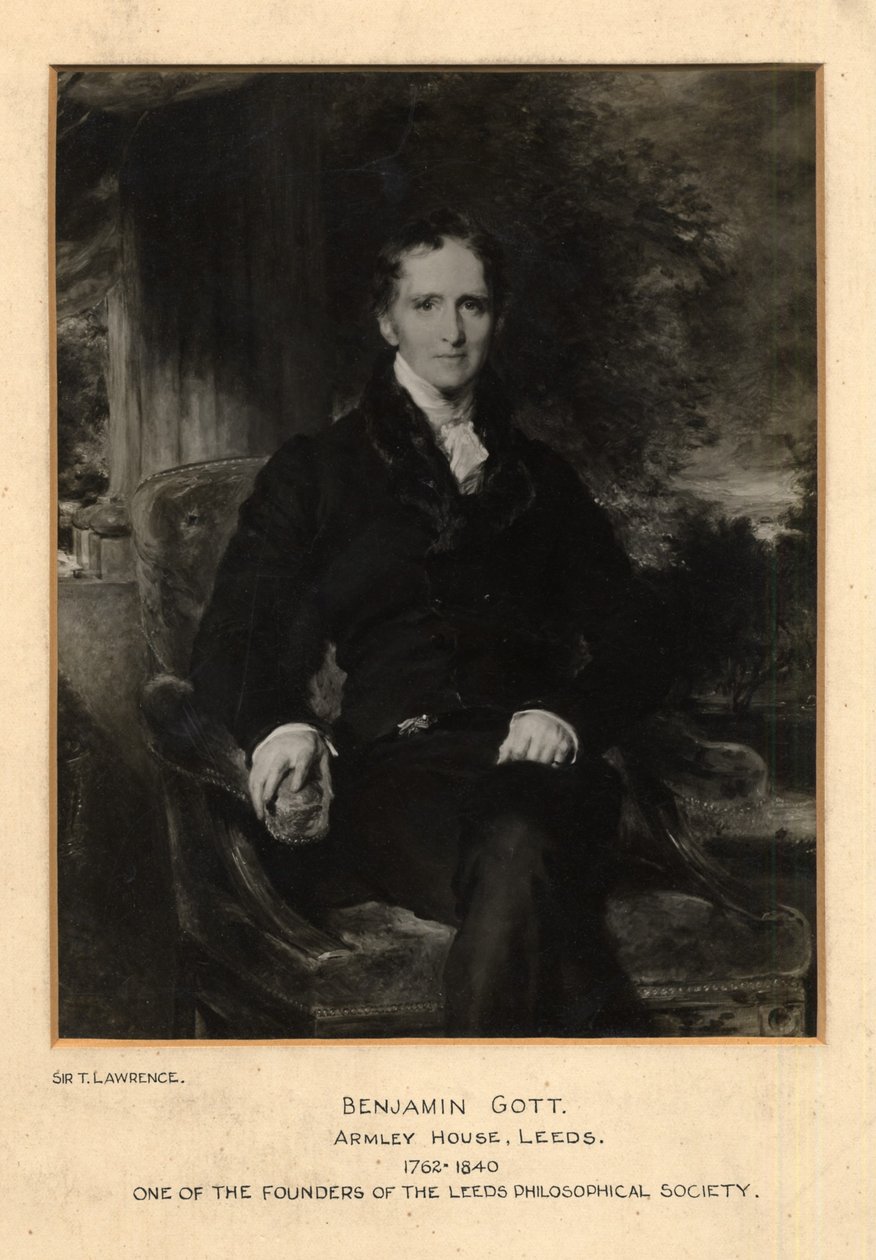 Porträt von Benjamin Gott von Thomas (after) Lawrence