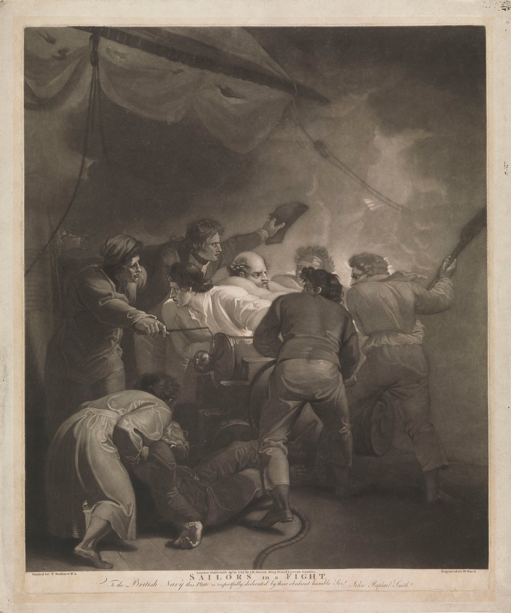 Matrosen im Kampf von Thomas (after) Stothard