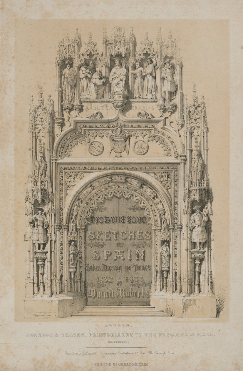 Malerische Skizzen in Spanien: Titelseite von Thomas Allom