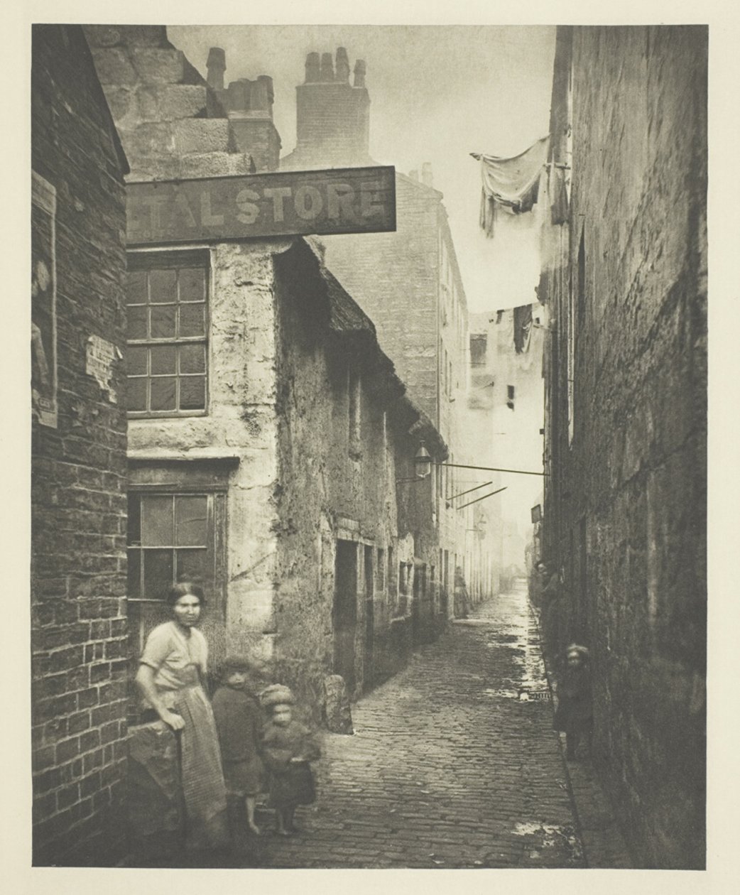 Alte Gasse bei der High Street von Thomas Annan