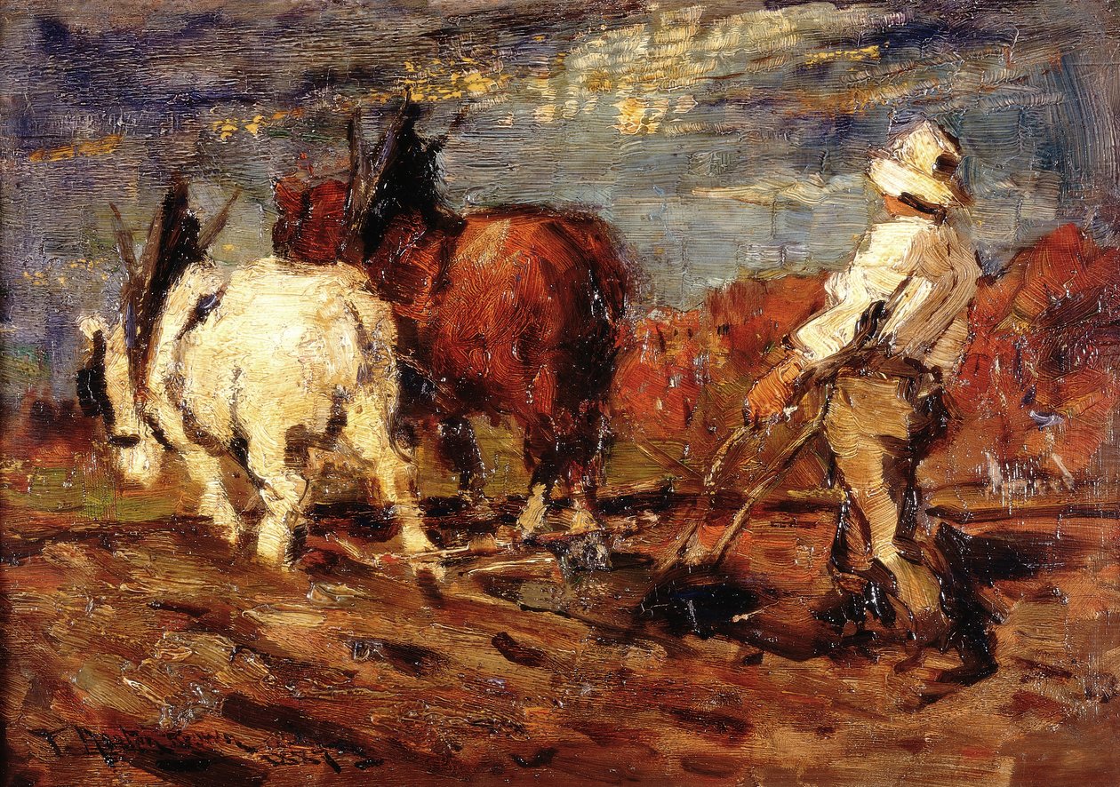 Pflügen von Thomas Austen Brown