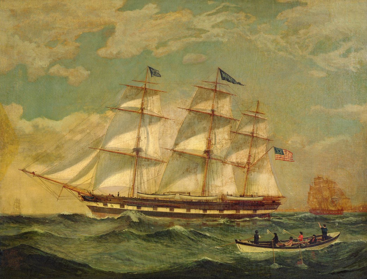 Schiff Houqua von Thomas Birch