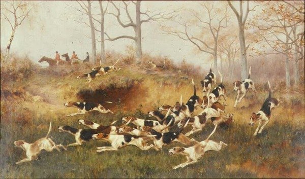 In voller Jagd, ca. 1880 von Thomas Blinks