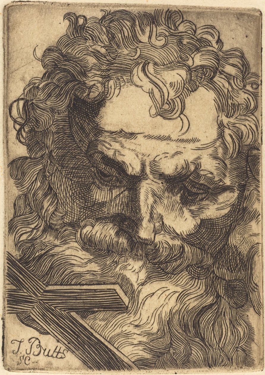 Kopf von Johannes dem Täufer von Thomas Butts, Jr.