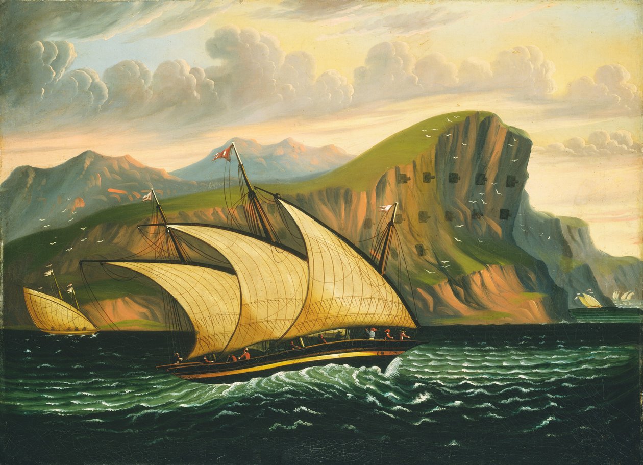 Felucca vor Gibraltar von Thomas Chambers