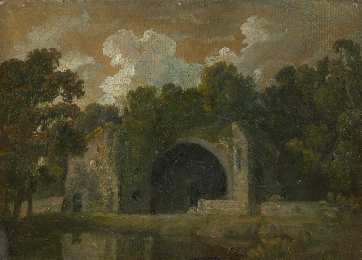 Ruinen in einer Landschaft von Thomas Churchyard