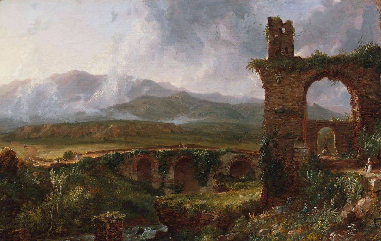 Eine Ansicht in der Nähe von Tivoli am Morgen von Thomas Cole