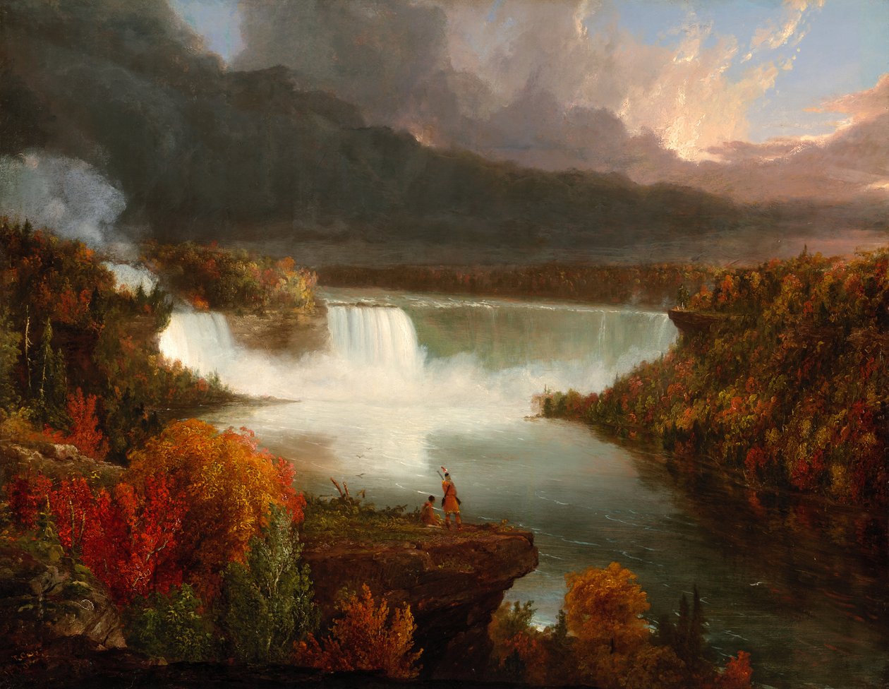 Fernansicht der Niagarafälle von Thomas Cole