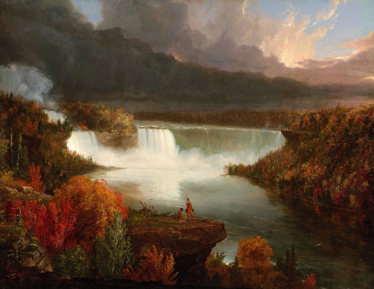 Entfernter Blick auf die Niagarafälle von Thomas Cole