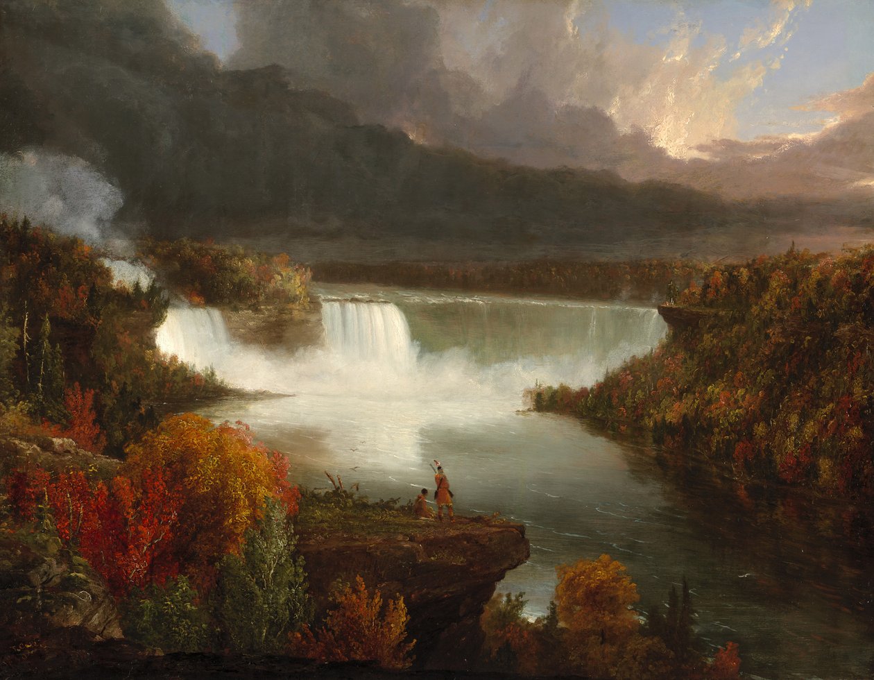 Fernansicht der Niagarafälle, 1830 von Thomas Cole