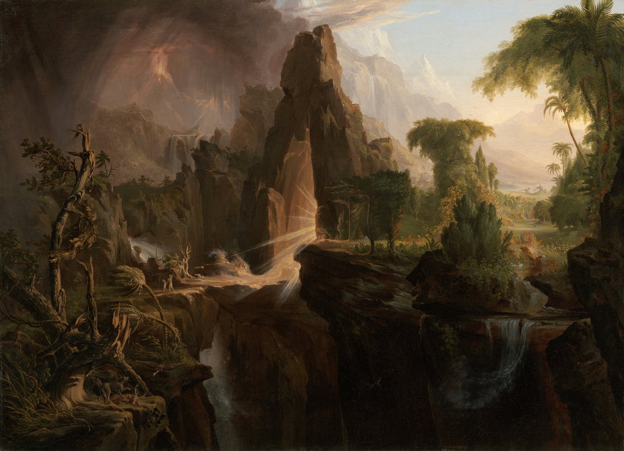 Vertreibung aus dem Garten Eden von Thomas Cole