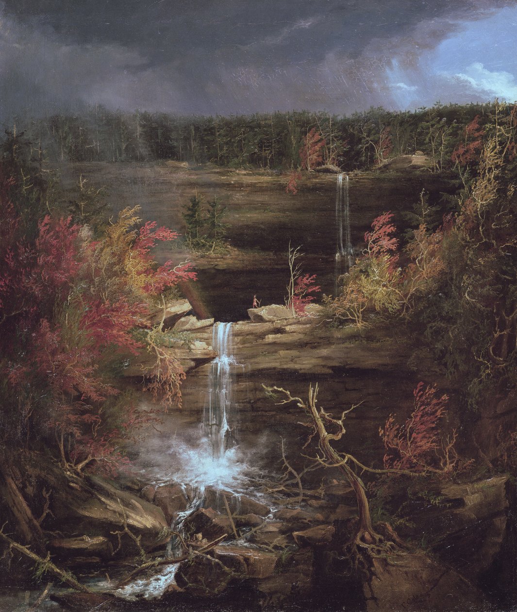 Kaaterskill Falls, 1826 von Thomas Cole