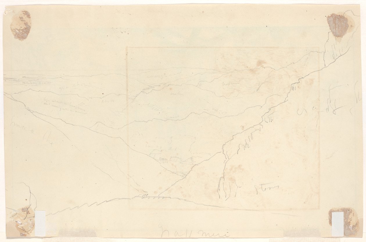 Berglandschaft (verso) von Thomas Cole