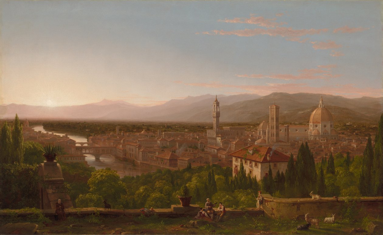 Blick auf Florenz, 1837 von Thomas Cole