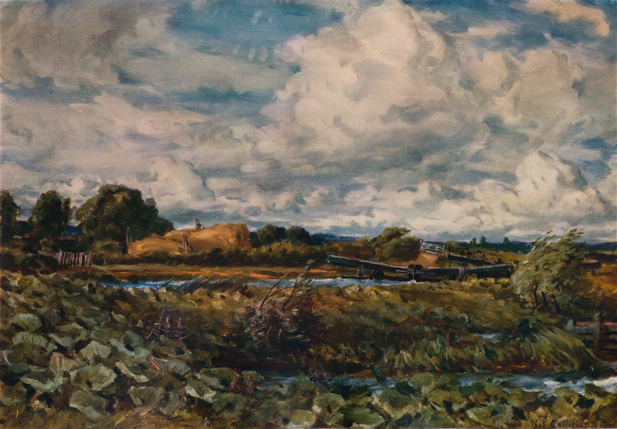 Schleuse am Kennet, 1889 von Thomas Collier