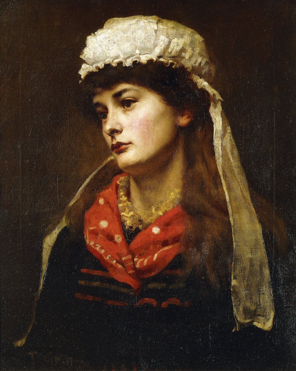 Ein Mädchen aus Newlyn, 1889 von Thomas Cooper Gotch