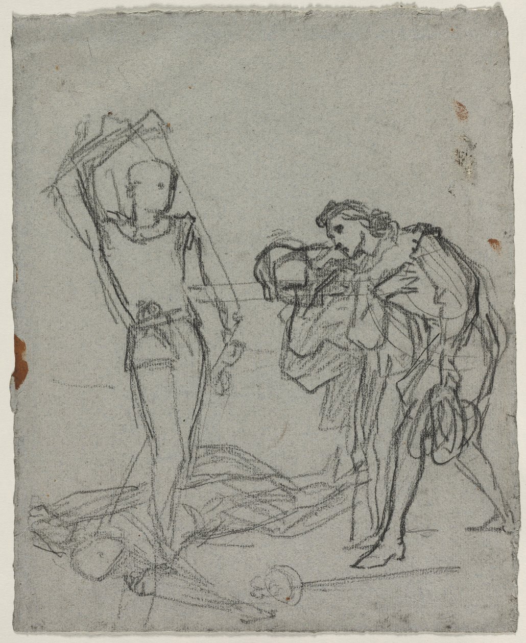Duell nach dem Maskenball (recto) von Thomas Couture