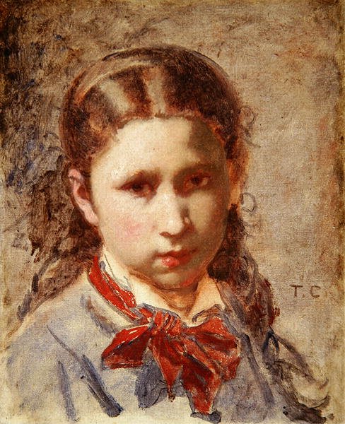 Kopf eines Mädchens von Thomas Couture