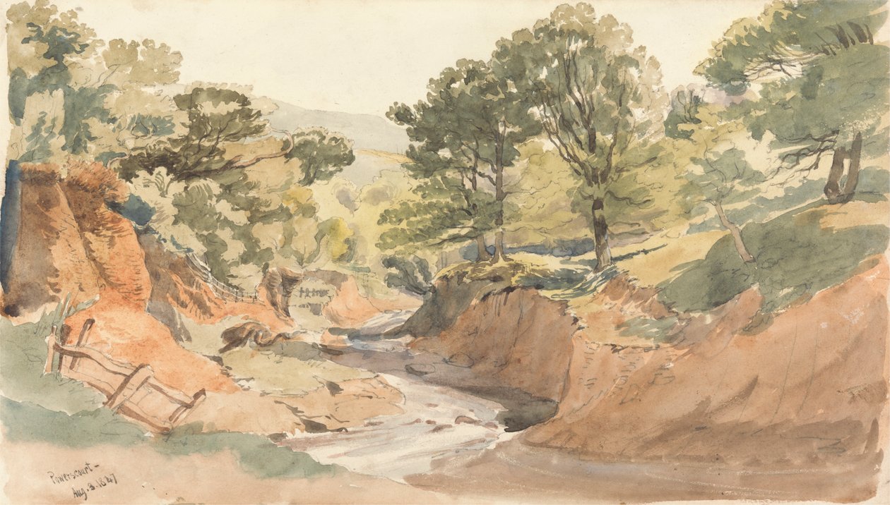 Landschaftsansicht bei Powerscourt von Thomas Creswick