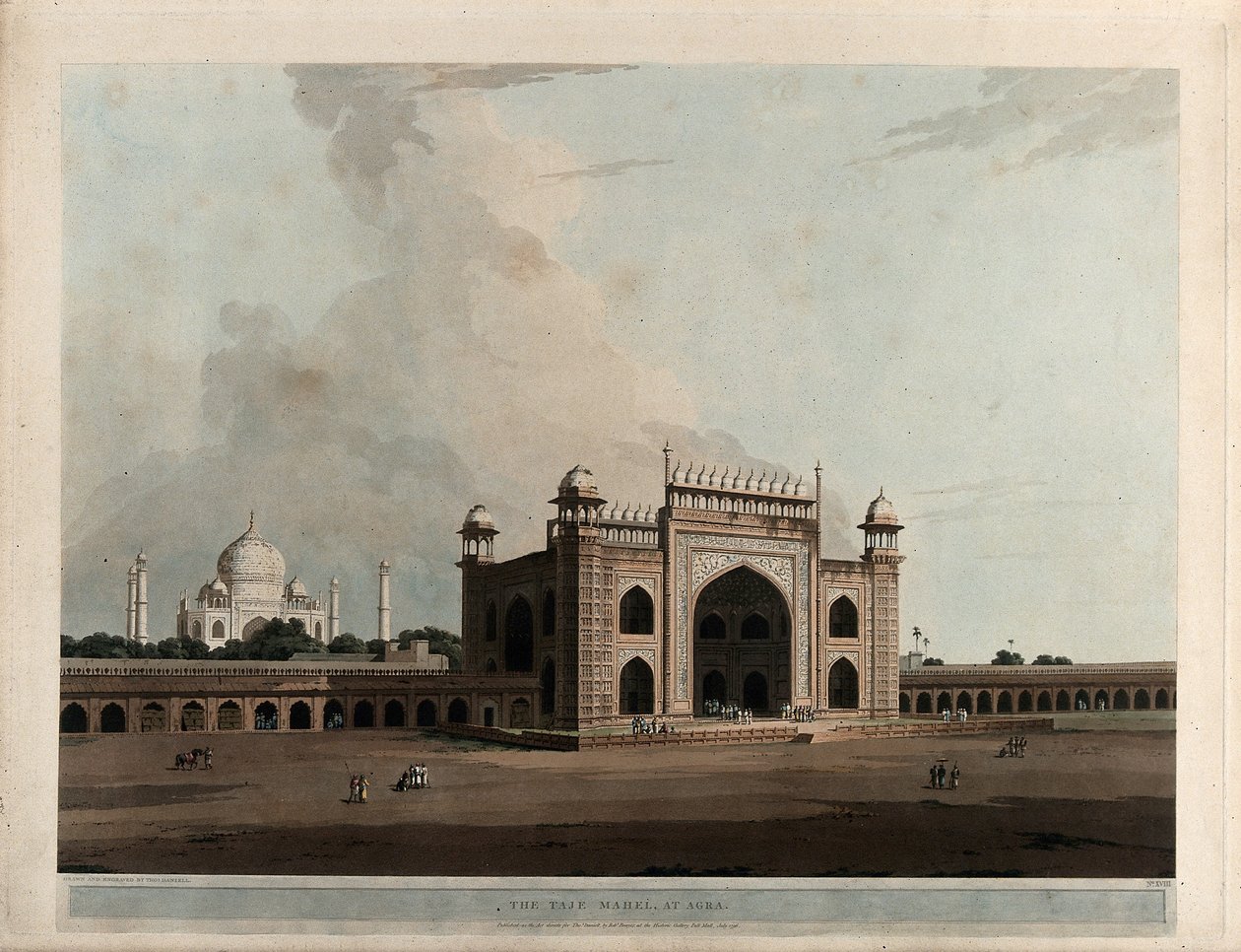 Das Taj Mahal in Agra von Thomas Daniell