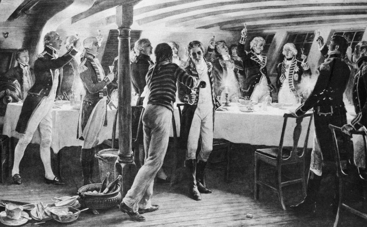 Der Vorabend der Schlacht von Kopenhagen von Thomas Davidson